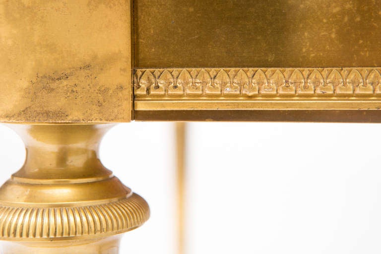 Art Deco Gilt Brass Tole-Top Coffee Table 4