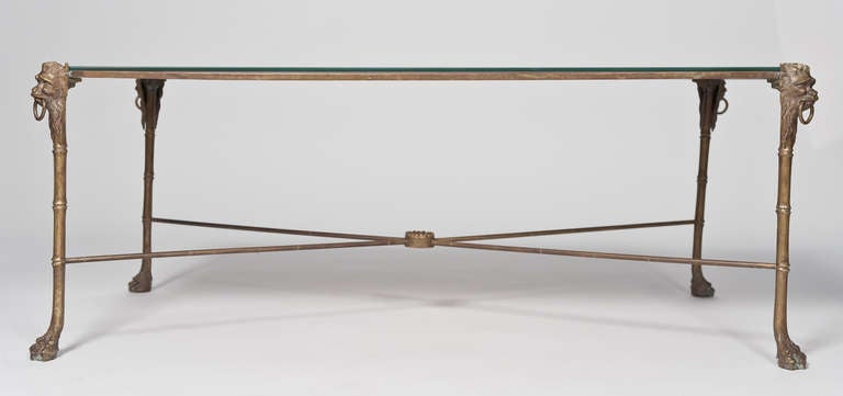 French Vintage Maison Charles Bronze Coffee Table