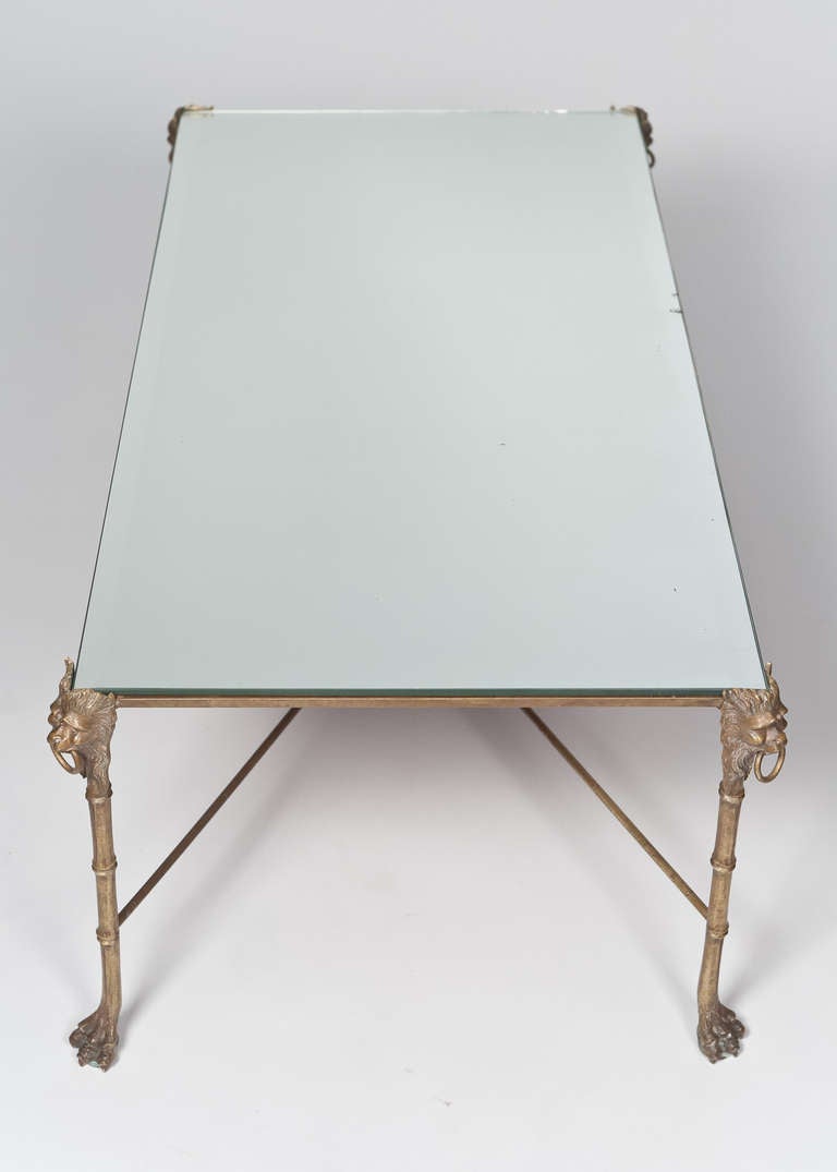 Mid-20th Century Vintage Maison Charles Bronze Coffee Table