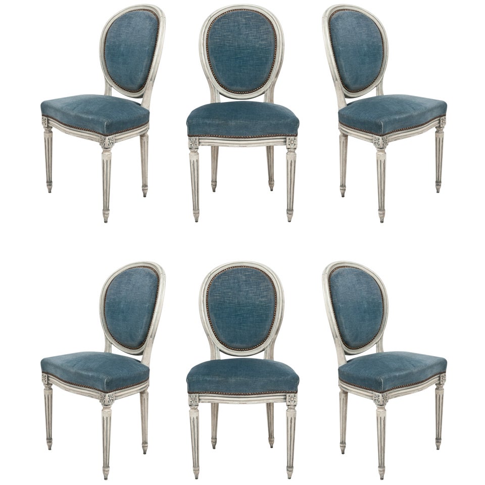 Set of 6 Louis XVI Side Chairs