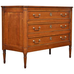 Louis XVI Solid Cherrywood Chest of Drawers