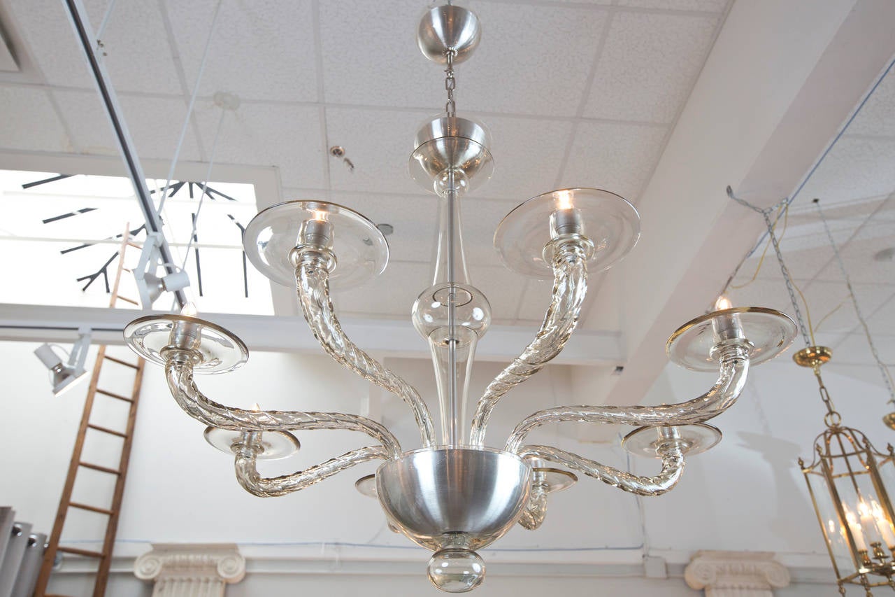 Italian modernist chandelier in Murano 