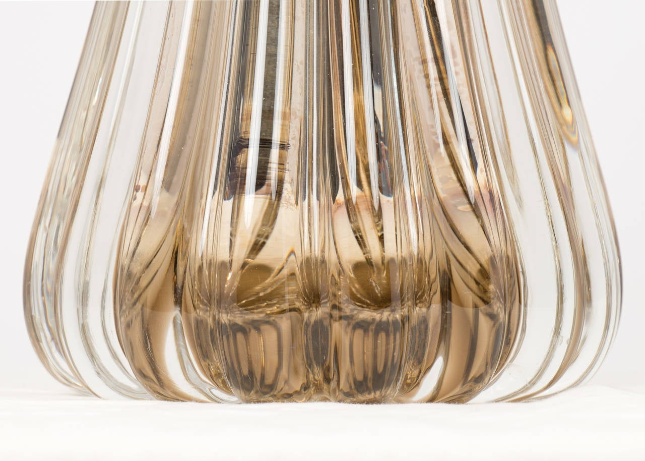 Pair of Murano Mercury Glass Lamps 1