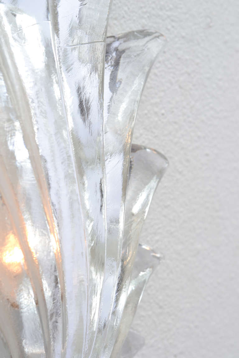 Murano Glass Sconces by Seguso 1