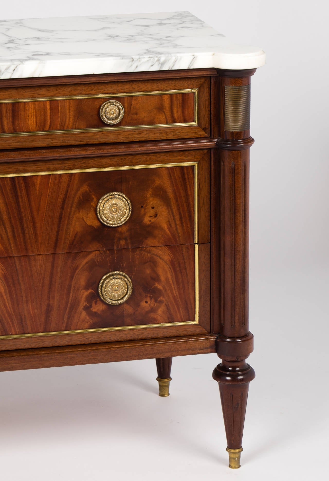 Louis XVI Marble-Top Chest of Drawers 4