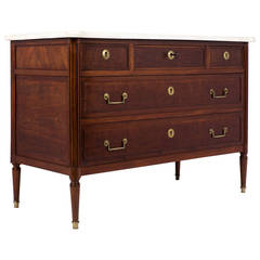 French Louis XVI Period Solid Elm Chest of Drawers