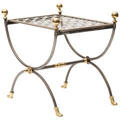 French Vintage Curule Stool