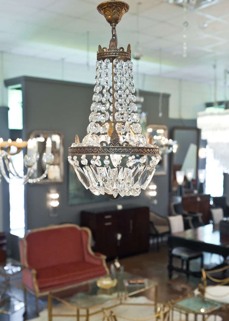 French Empire Style Crystal Chandelier at 1stDibs