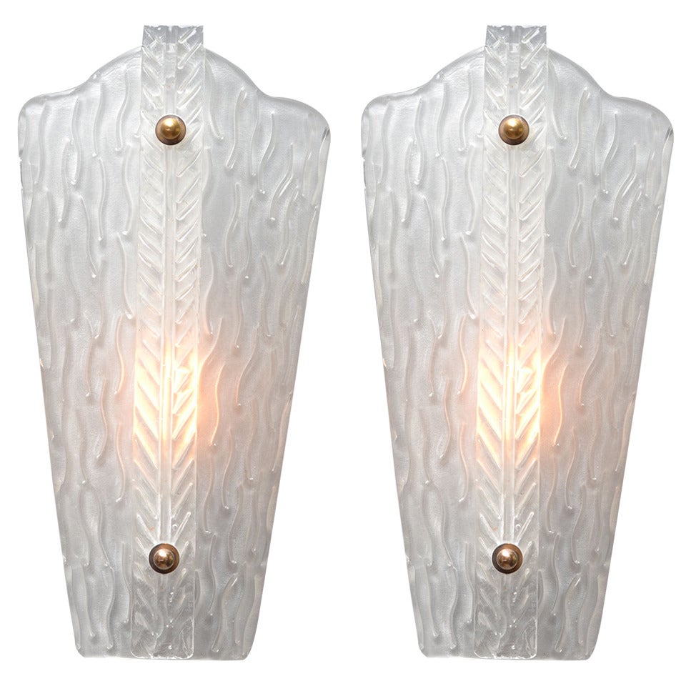 Vintage Murano Glass Sconces