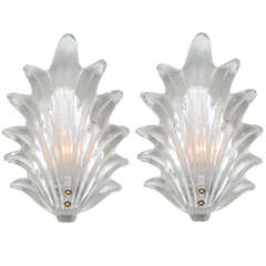 Murano Glass Sconces by Seguso