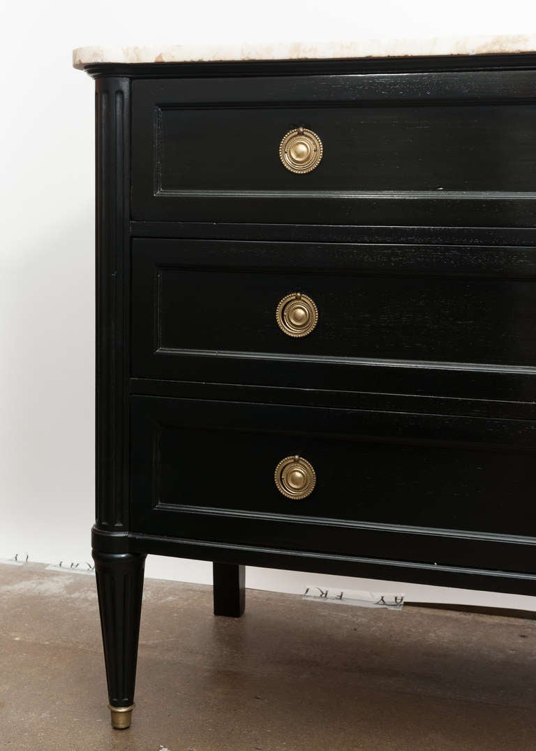 Louis XVI Style Marble Top Chest of Drawers 2