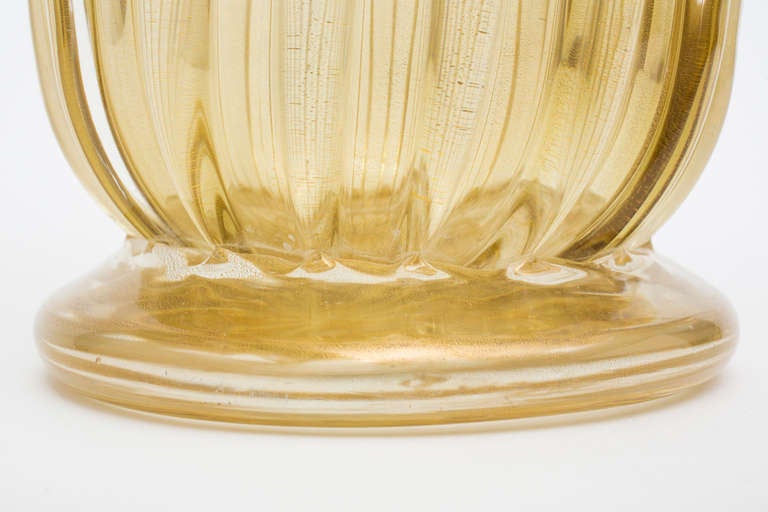 Vase en verre de Murano « Avventurina » en vente 4