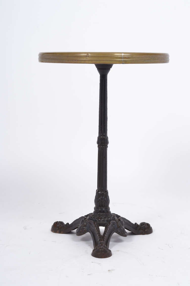20th Century French Antique Cast Iron Bistro Table