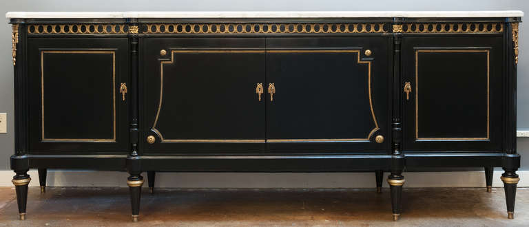 French Vintage Enfilade in the Louis XVI Style In Good Condition In Austin, TX