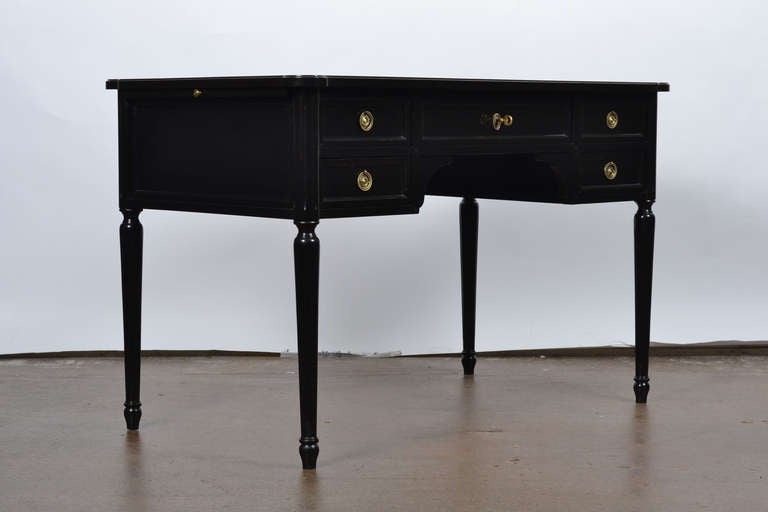 Mid-20th Century French Tan Leather Top Louis XVI Desk