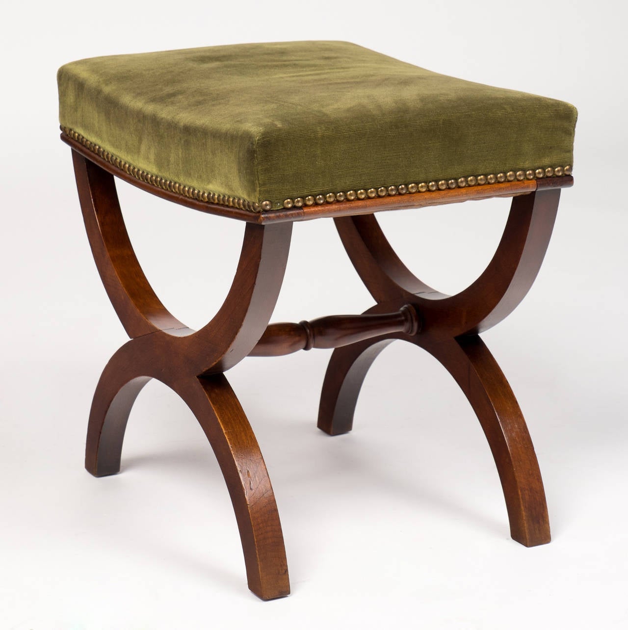 19th Century French Restauration Curule Stool In Good Condition In Austin, TX