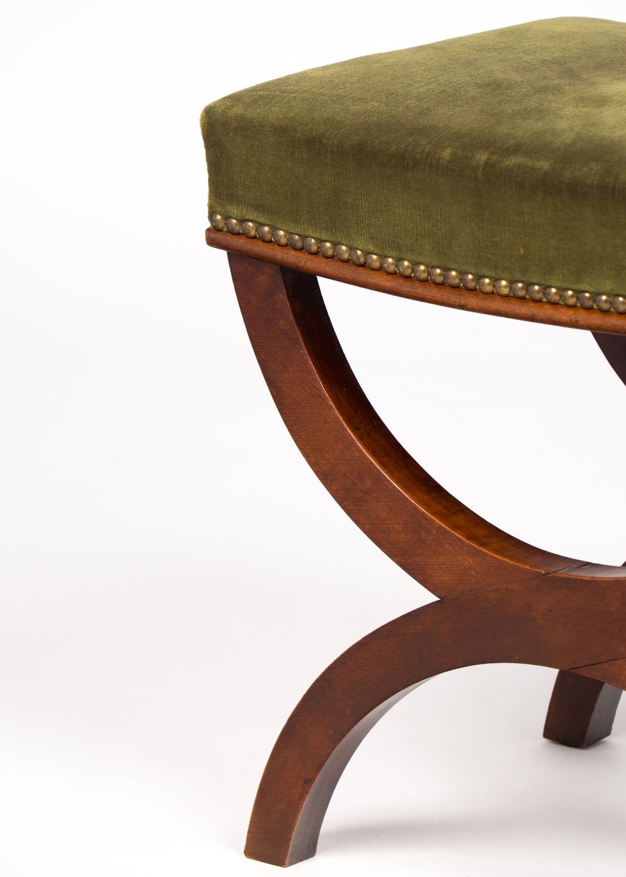 19th Century French Restauration Curule Stool 4