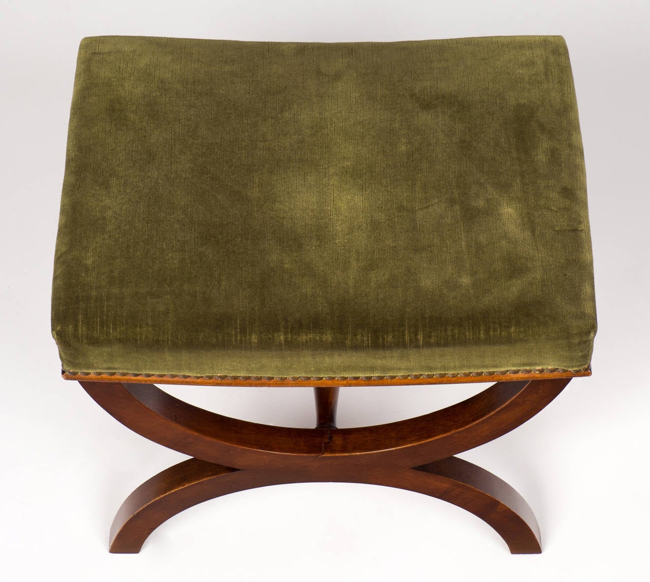 19th Century French Restauration Curule Stool 1