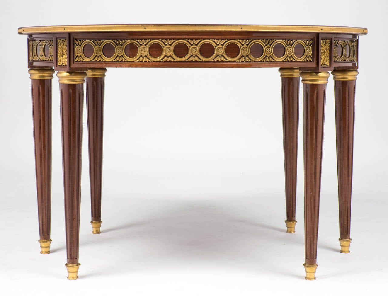 Early 20th Century French Louis XVI Drop-Leaf Demilune Table