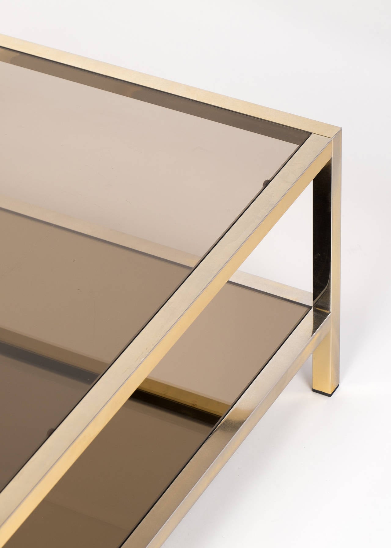 French Vintage Nickel Coffee Table at 1stDibs