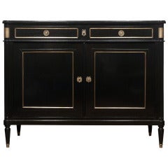 Louis XVI Ebonized Mahogany Buffet