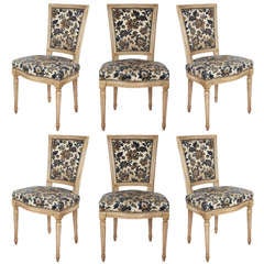 Antique Set of 6 Louis XVI Dining Chairs