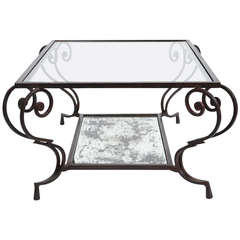 Art Deco Forged Iron Coffee Table Art Deco Forged Iron Coffee Table
