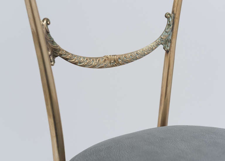 Italian Vintage Brass Chiavari Chairs 4
