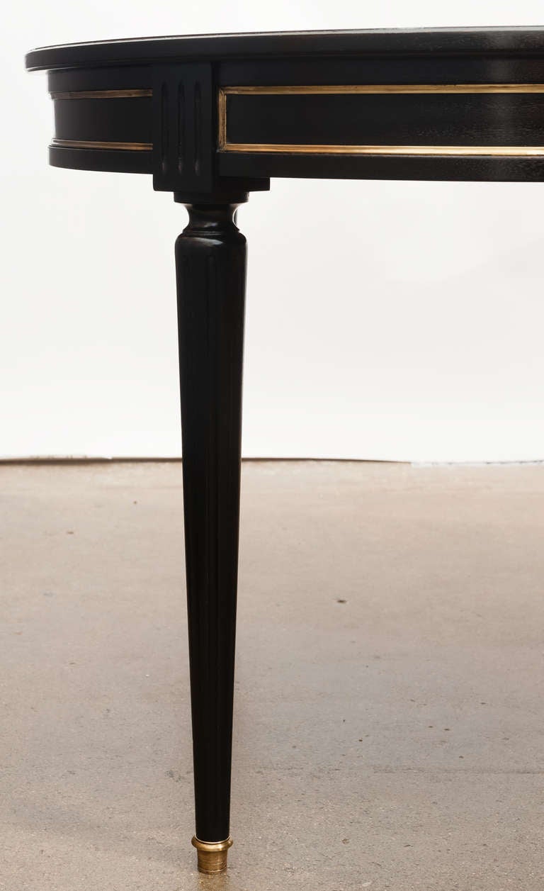 Louis XVI Leather Top Dining or Game Table 4