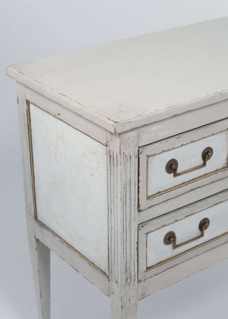 Louis XVI Painted Cherrywood Chest of Drawers 1