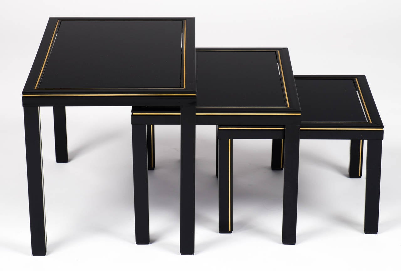 Lucite French Vintage Set of Nesting Tables by Pierre Vandel