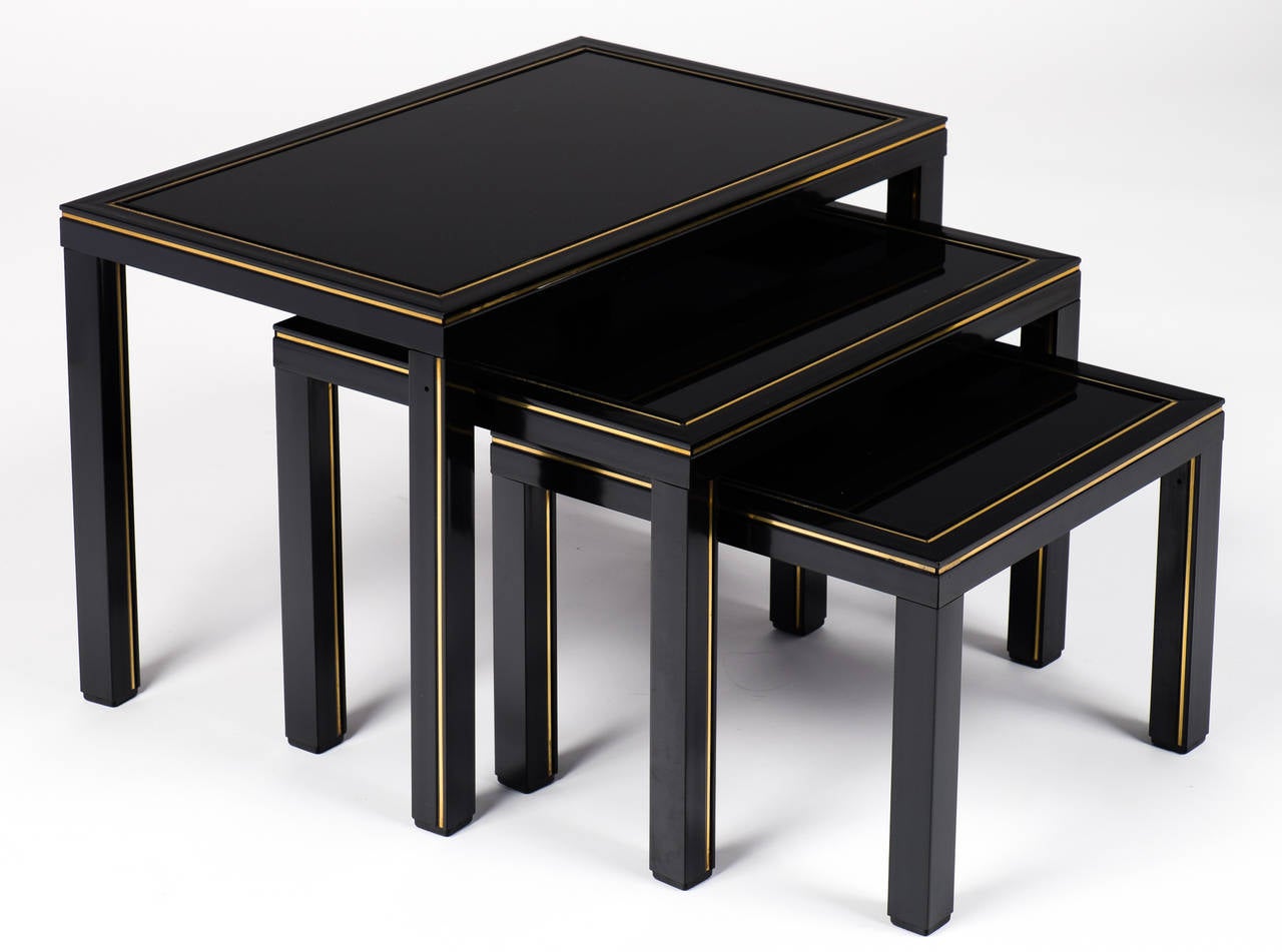 Mid-Century Modern French Vintage Set of Nesting Tables by Pierre Vandel