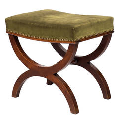 19th Century French Restauration Curule Stool