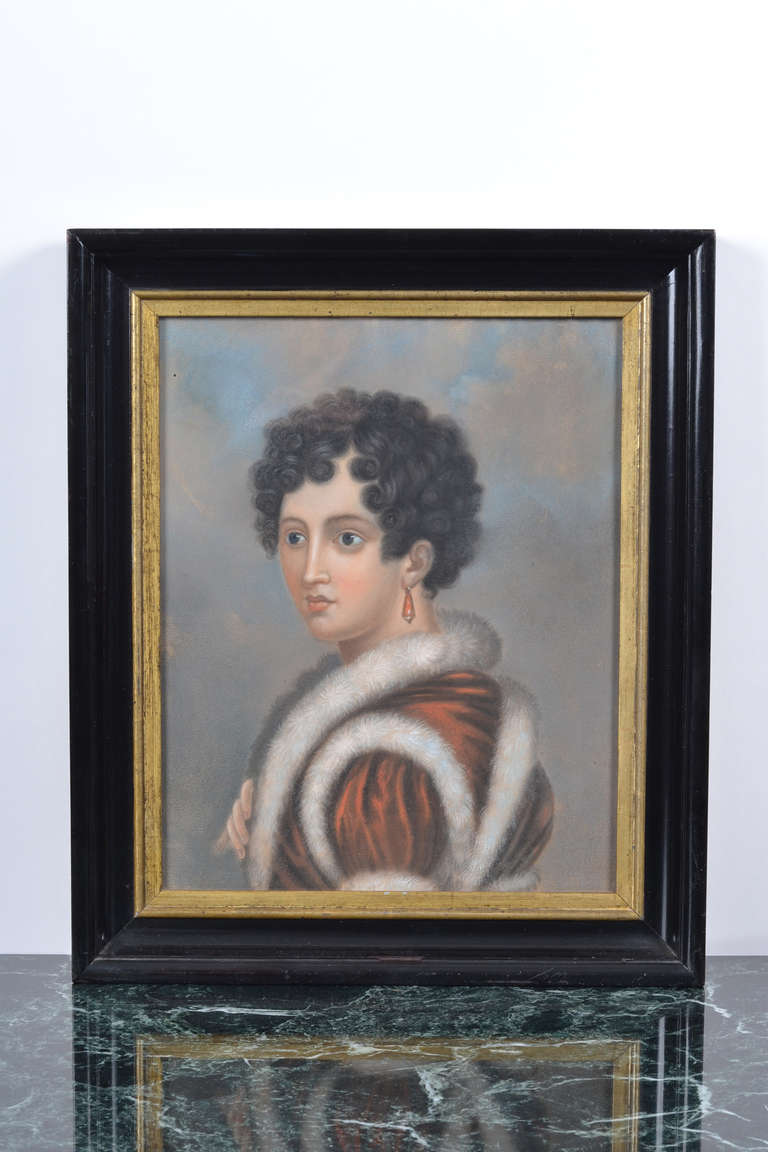 First Empire French Empire Period Portrait of Hortense De Beauharnais