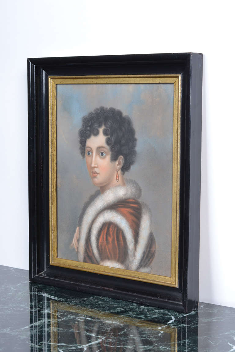 French Empire Period Portrait of Hortense De Beauharnais In Good Condition In Austin, TX