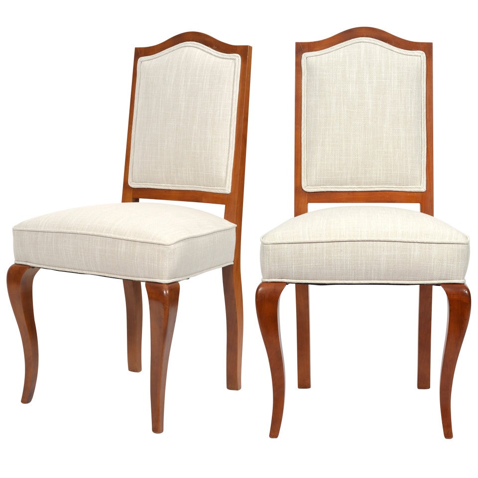 French Side Chairs by Maison Jansen