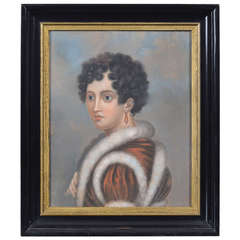 French Empire Period Portrait of Hortense De Beauharnais