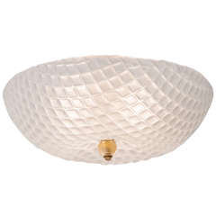 Murano Frosted Glass Ceiling Fixture