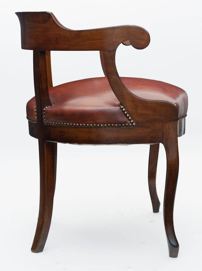 19th Century French Louis Philippe Period Walnut Armchair