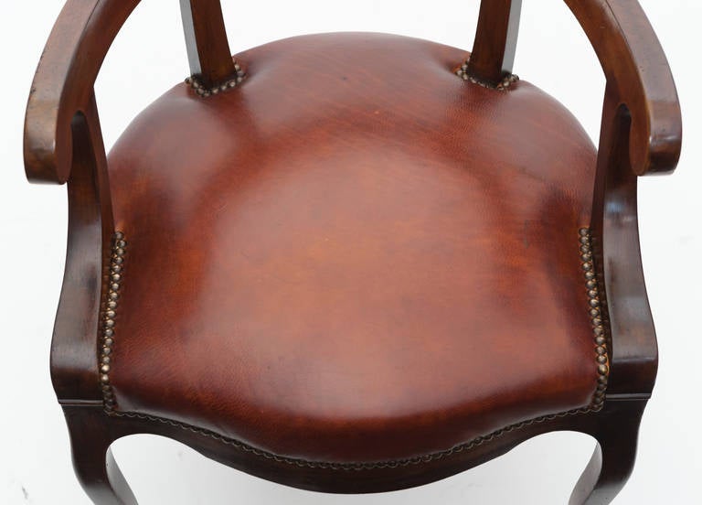 French Louis Philippe Period Walnut Armchair 4