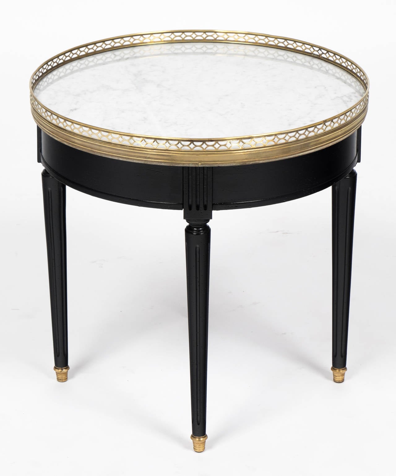 Early 20th Century Vintage Louis XVI Style Marble-Top Side Table