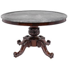 French Louis Philippe Period Pedestal Table