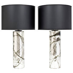 Pair of Murano Mercury Glass Lamps 7