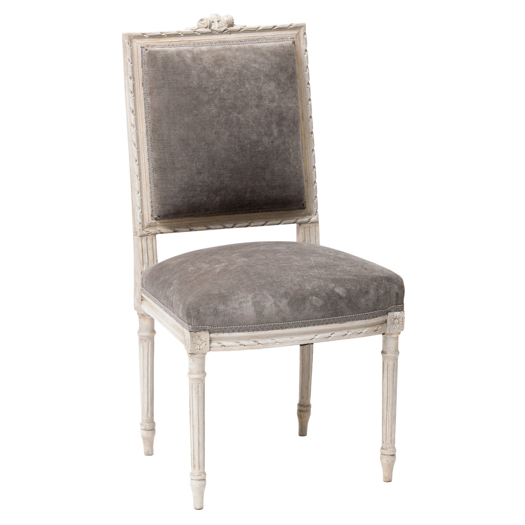 Delicate Louis XVI Style Side Chair
