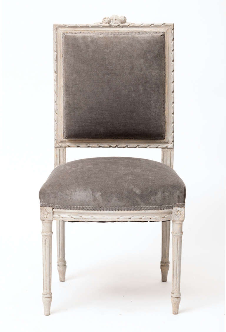 French Delicate Louis XVI Style Side Chair