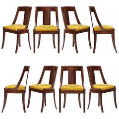 Used French Empire Set of 8 Dining Chairs