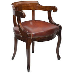 French Louis Philippe Period Walnut Armchair