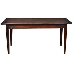 French Antique, Walnut and Iron Farm Table