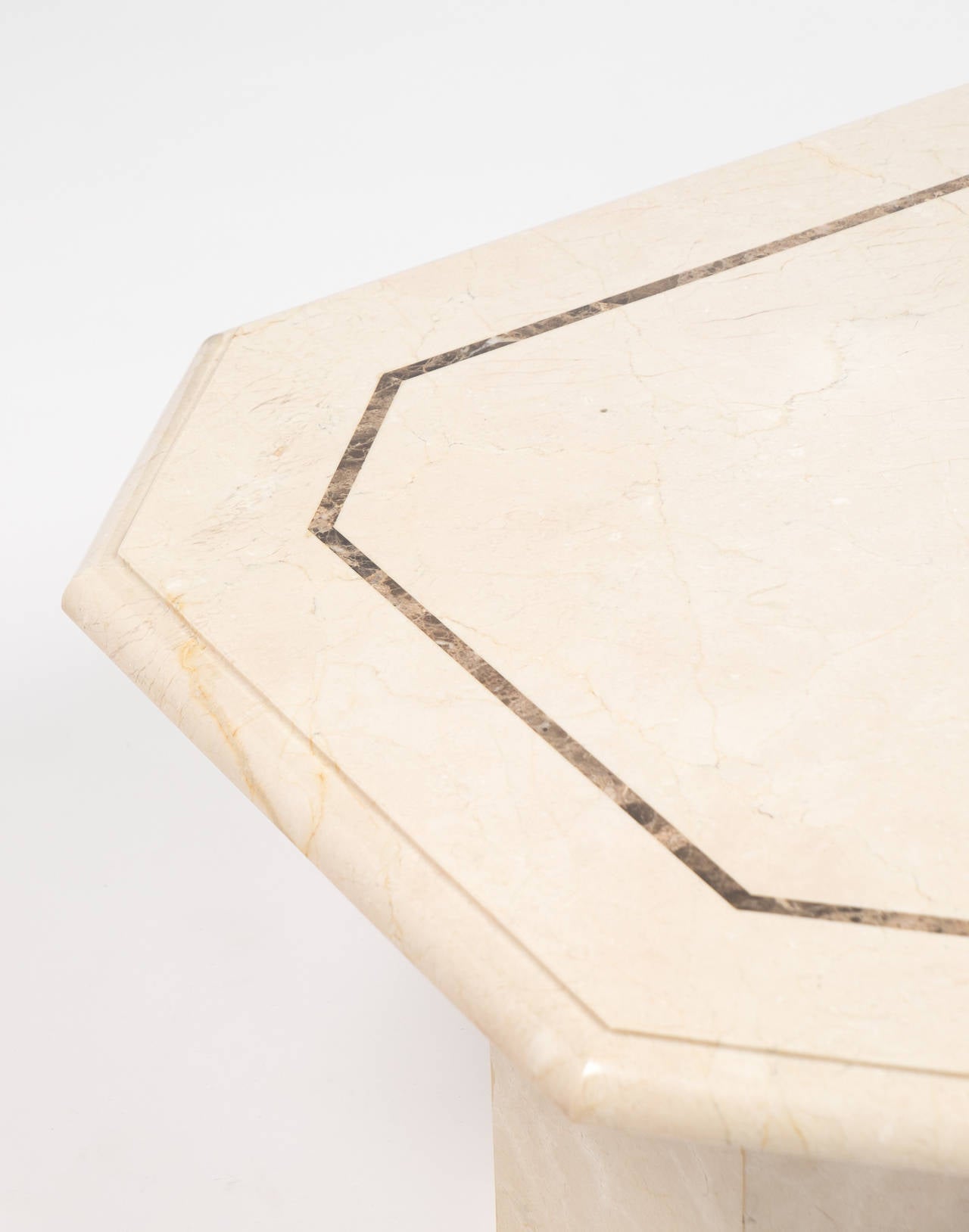 French Vintage Travertine Coffee Table 1