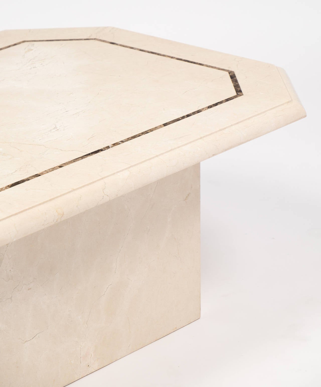 French Vintage Travertine Coffee Table 3